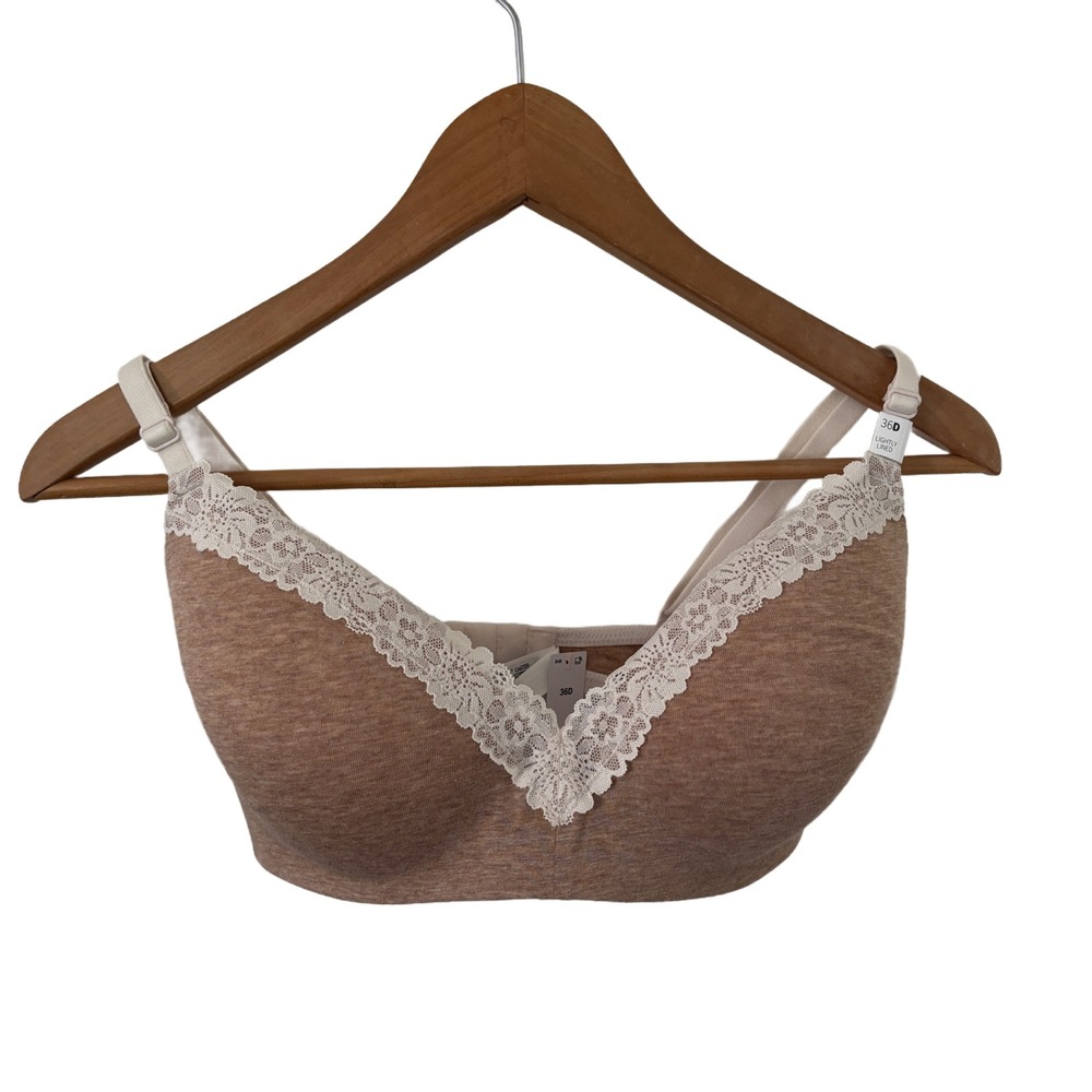 NWT Victorias Secret PINK Wear Everywhere Wireless Bra 36D Lightly Lined Lace